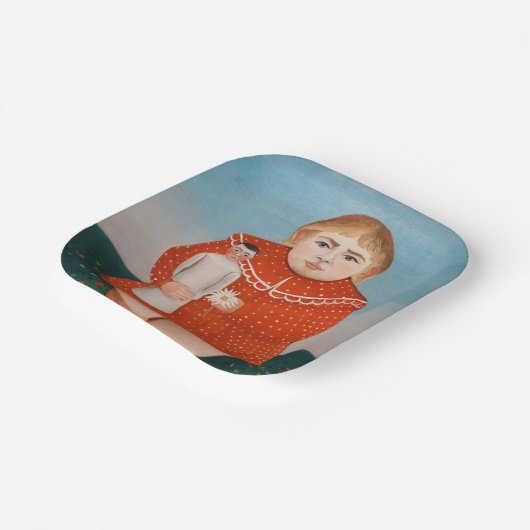 Assiettes En Carton Henri Rousseau - Enfant avec poupée (Angulaire)
