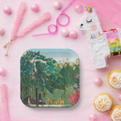 Assiettes En Carton Henri Rousseau - La cascade (Fête)