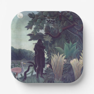 Assiettes En Carton Henri Rousseau - La Charmeuse de serpents