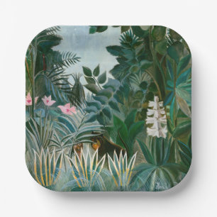 Assiettes En Carton Henri Rousseau - La jungle équatoriale