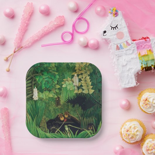 Assiettes En Carton Henri Rousseau - Les Joyeux Jesters (Fête)