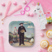 Assiettes En Carton Henri Rousseau - Mon portrait-Paysage (Fête)