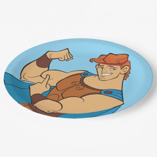 Assiettes En Carton Hercules Bicep Flex Paper Plates (Angle)