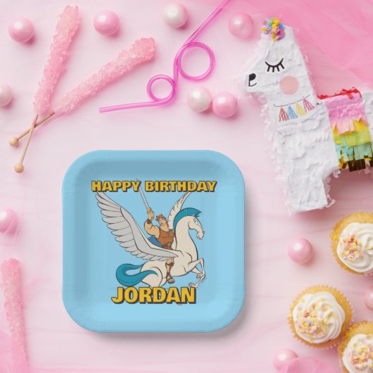 Assiettes En Carton Hercules Riding Pegasus Paper Plates (Fête)