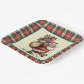 Assiettes En Carton Here Comes Santa Claus  (Angulaire)