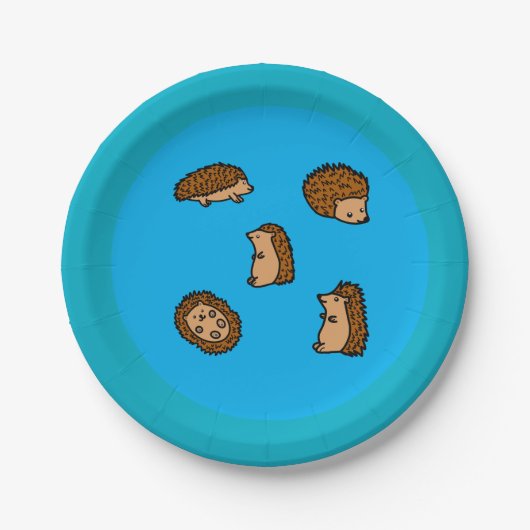 Assiettes En Carton Hérisson (Devant)