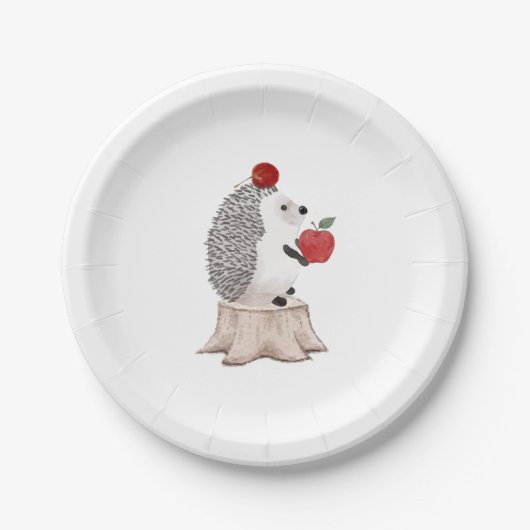 Assiettes En Carton Hérisson (Devant)