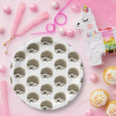 Assiettes En Carton Hérisson  (Fête)