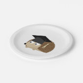 Assiettes En Carton Hérisson de diplôme (Angle)