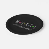 Assiettes En Carton Héroïne Quotidienne Infirmière (Angle)