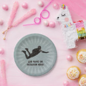 Assiettes En Carton héros d'action Skydiver - acier robuste look propr (Fête)