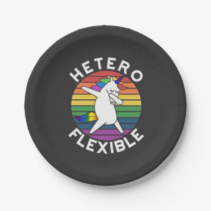 Assiettes En Carton Hetero Flexible LGBT Lesbian bisexuel Trans