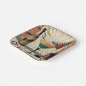 Assiettes En Carton Heure Cocktail Mi-Siècle - Nouvel An (Angulaire)