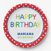 ASSIETTES EN CARTON HEURE DE LA FÊTE DES BALLONS (Devant)