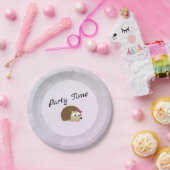 Assiettes En Carton Heure de la fête Hedgehog (Fête)