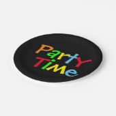 Assiettes En Carton Heure de la partie (Angle)