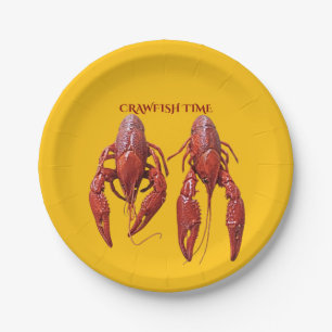 Assiettes En Carton Heure de l'écrevisse