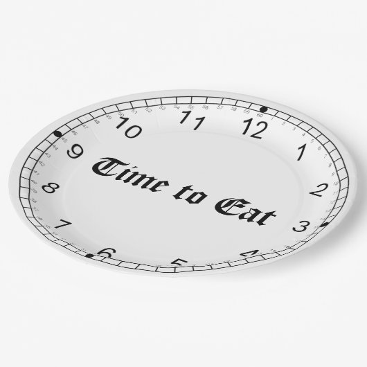 ASSIETTES EN CARTON HEURE DE MANGER (Angle)