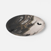 Assiettes En Carton Heure de sorcière éffrayante Halloween Fête Invita (Angle)