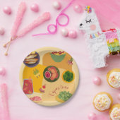 Assiettes En Carton Heure des tapas (Fête)
