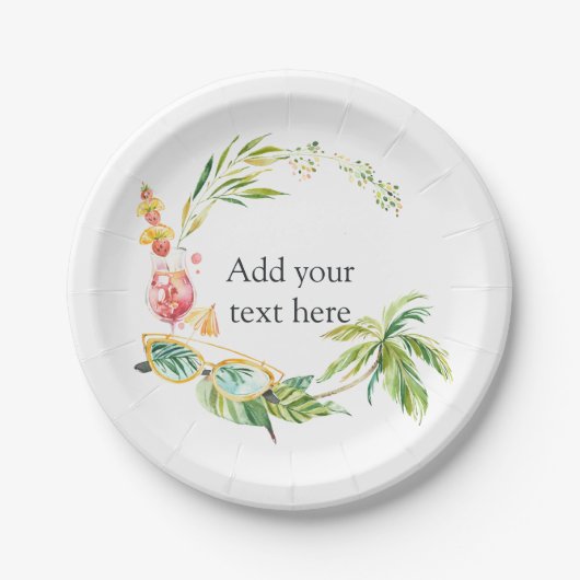 Assiettes En Carton Heure d'été (Devant)