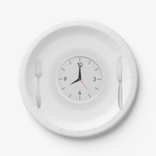 Assiettes En Carton Heure du petit déjeuner