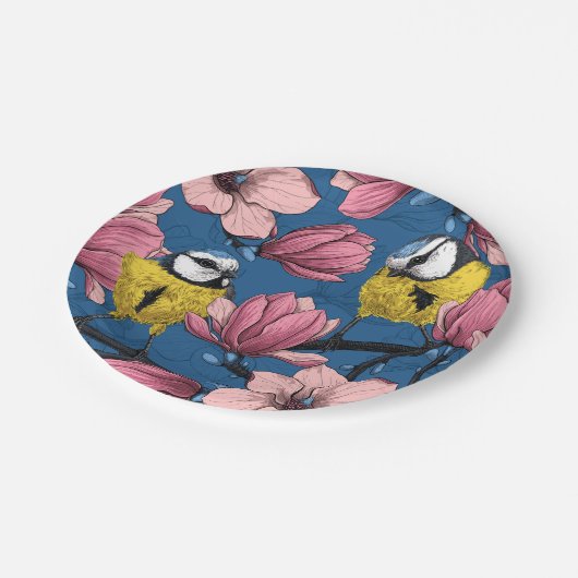 Assiettes En Carton Heure du printemps (Angle)