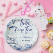 Assiettes En Carton Heure quatre thé, quatrième anniversaire pour les  (Fête)