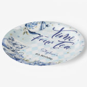 Assiettes En Carton Heure quatre thé, quatrième anniversaire pour les  (Angle)