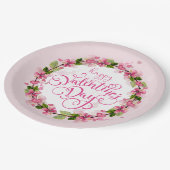 Assiettes En Carton Heureuse Sainte-Valentin (Angle)