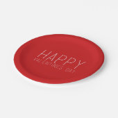 Assiettes En Carton Heureuse Sainte-Valentin (Angle)