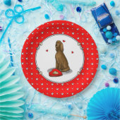 Assiettes En Carton Heureuse Sainte-Valentin Be Mine Irish Setter (rou (Fête)