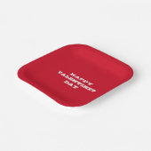 Assiettes En Carton Heureuse Sainte-Valentin Elegant Red Valentine's D (Angulaire)
