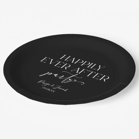 Assiettes En Carton Heureusement Jamais Après La Réception De Mariage (Angle)