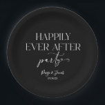 Assiettes En Carton Heureusement Jamais Après La Réception De Mariage<br><div class="desc">C'est un Happy Ever Après la fête minimaliste Décontracté mariage Plaques de papier de réception de mariage!</div>
