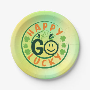 Assiettes En Carton Heureux Go Lucky-52904
