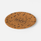 Assiettes En Carton heureux halloween motif occidental (Angle)