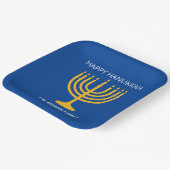 Assiettes En Carton Heureux Hanoukka Menorah (Angulaire)