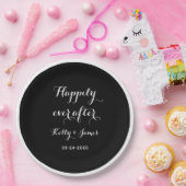 Assiettes En Carton Heureux Jamais après des plaques de papier Mariage (Fête)