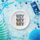 Assiettes En Carton Hey Hey (Fête)