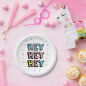 Assiettes En Carton Hey Hey (Fête)
