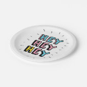 Assiettes En Carton Hey Hey (Angle)