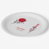 Assiettes En Carton Hibachi japonais barbecue grill Chef dîner d'anniv (Angle)