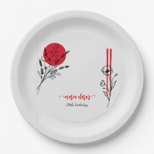 Assiettes En Carton Hibachi japonais barbecue grill Chef dîner d'anniv