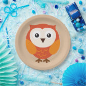 Assiettes En Carton Hibou (Fête)