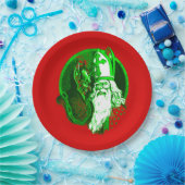 Assiettes En Carton hideux Noël krampus st nicholas père Noël (Fête)