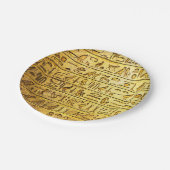 Assiettes En Carton Hiéroglyphes égyptiens anciens Plaques de papier j (Angle)