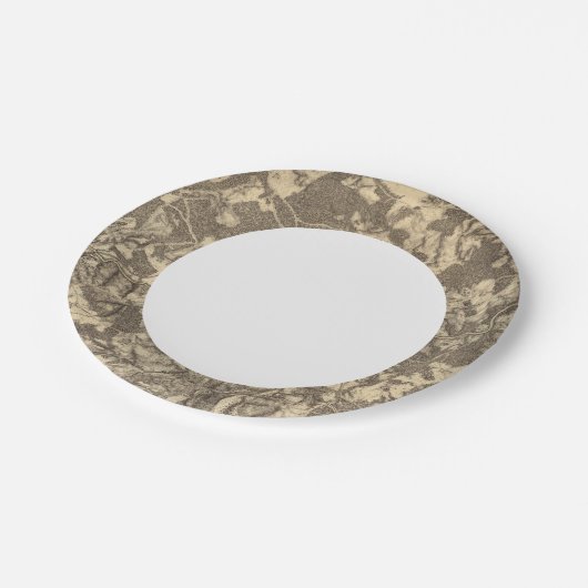 Assiettes En Carton High Bridge et Virginie (Angle)