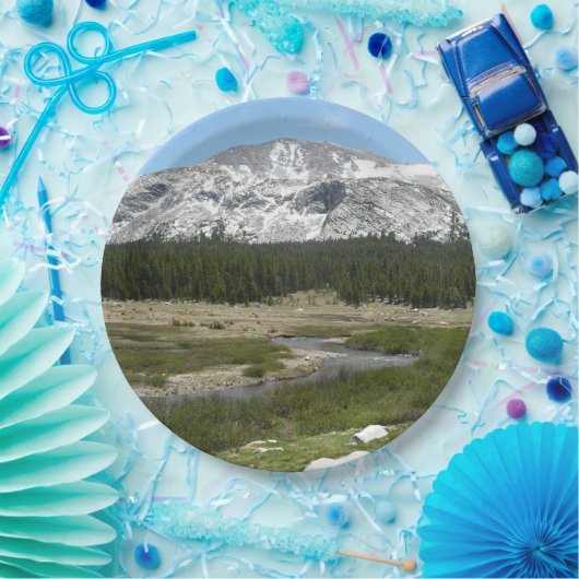 Assiettes En Carton High Country Mountain Stream I (Fête)