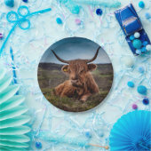 Assiettes En Carton Highland Cow (Fête)